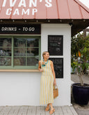 Shelley Skirt in Charleston Sunset Stripe