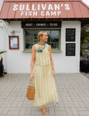 Shelley Skirt in Charleston Sunset Stripe