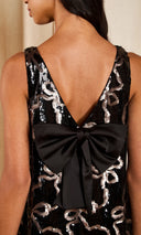 Kit Bow Sequin Mini Dress
