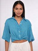 Ankita Top in Maui Blue