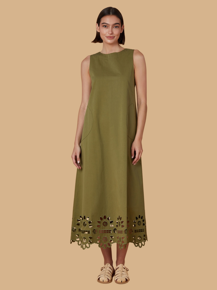 Dani Dress in Olive