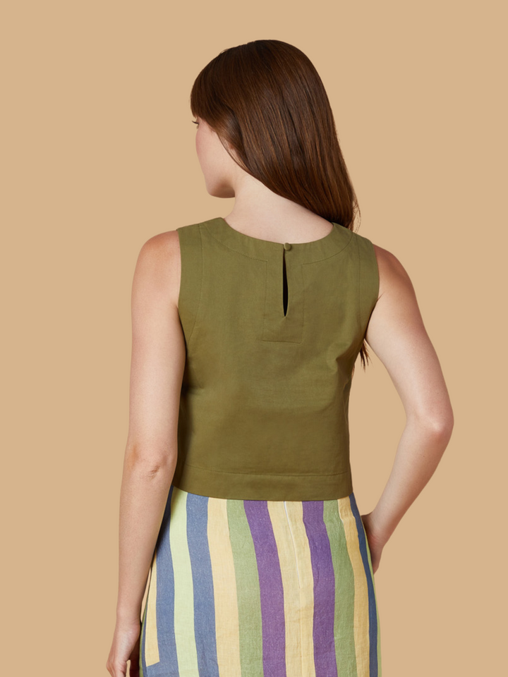 Dani Top in Olive