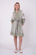 SUE SARTOR Flounce Shorty | Lavender/Pistachio Vintage Poppy