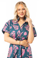 Bria Dress in Gloaming Autumn Garden