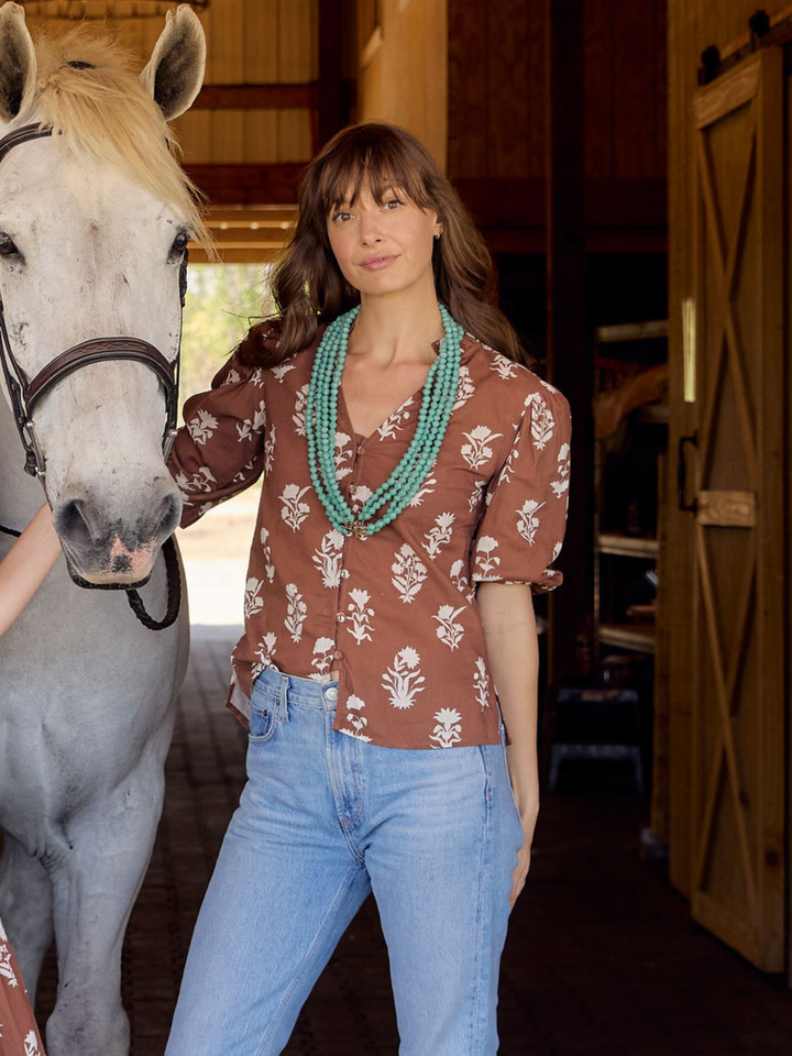 The Lily Top | Chocolate Flower
