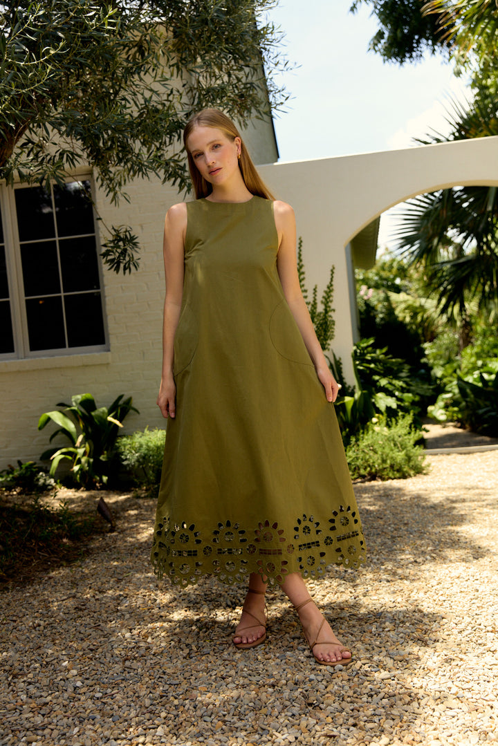 Dani Dress in Olive