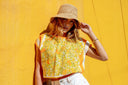 Cambie Top in Orange Blossom