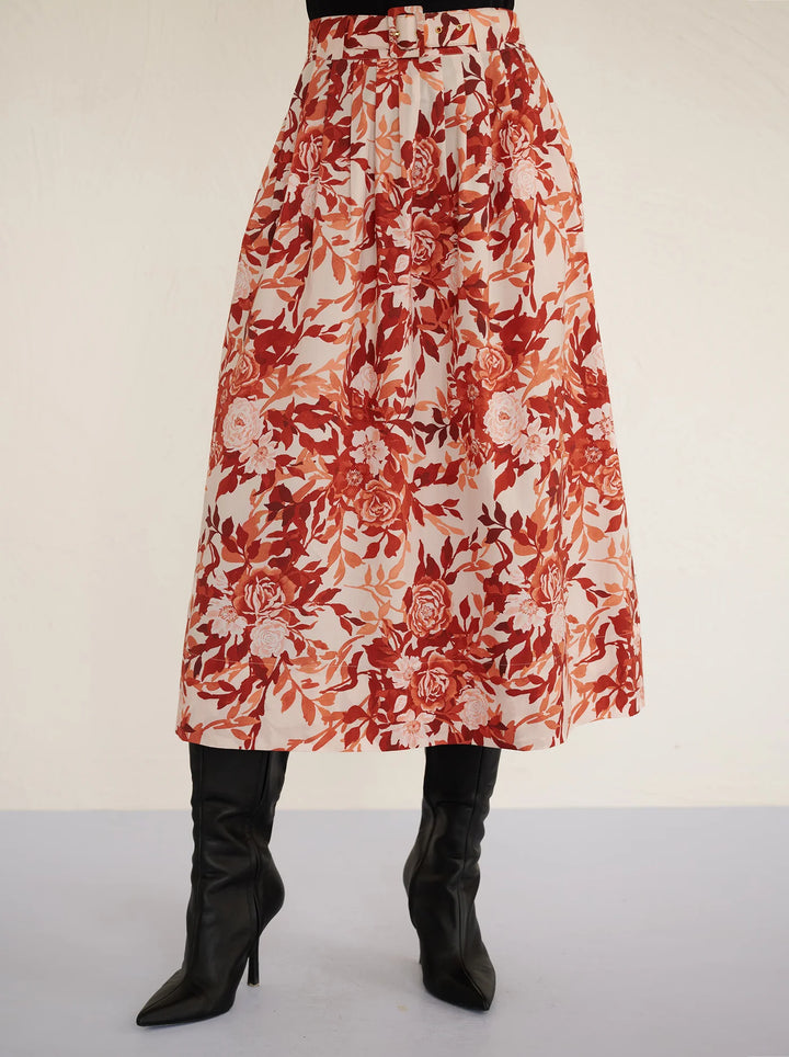 Magdalena Skirt in Bibi Rose Chocolate