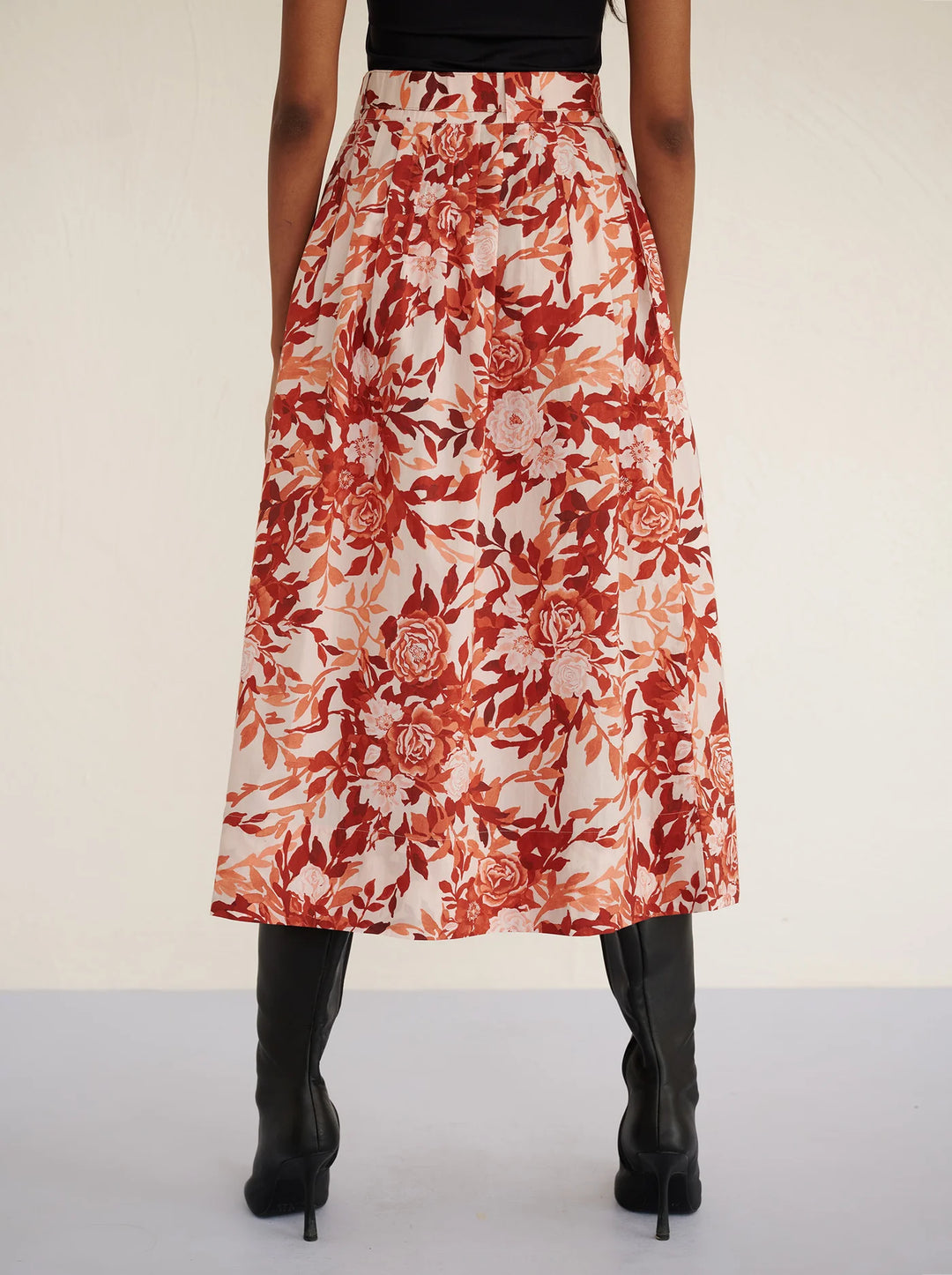 Magdalena Skirt in Bibi Rose Chocolate