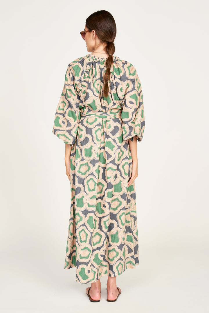 Somerset Dress in Marine Puddles