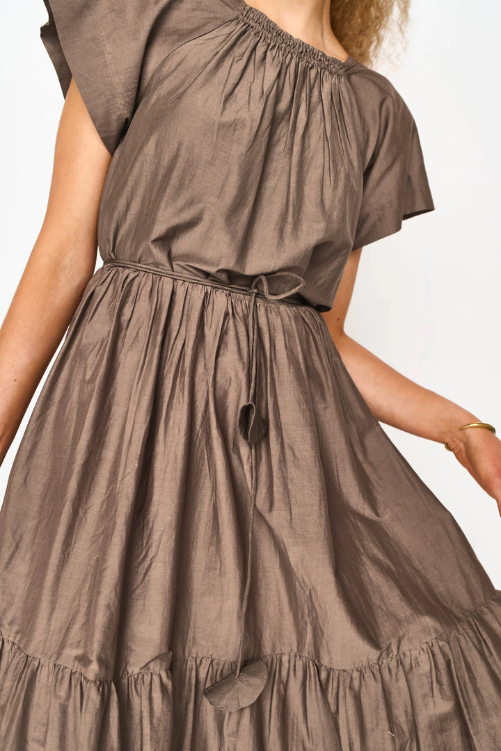Vienna Maxi Dress in Walnut