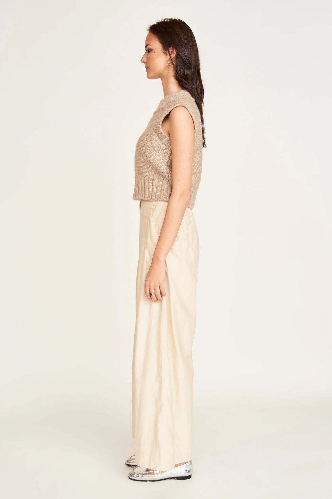 Marin Shell Vest in Graham Cracker
