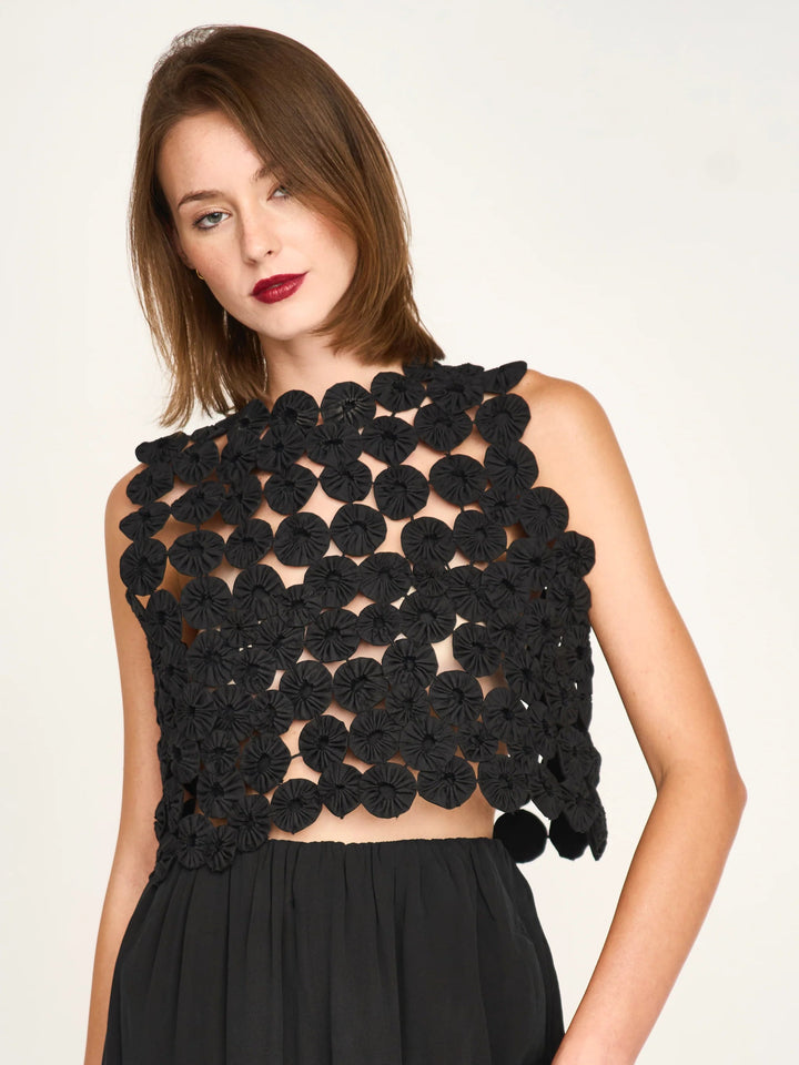 Santanyi Yo Yo Top in Black