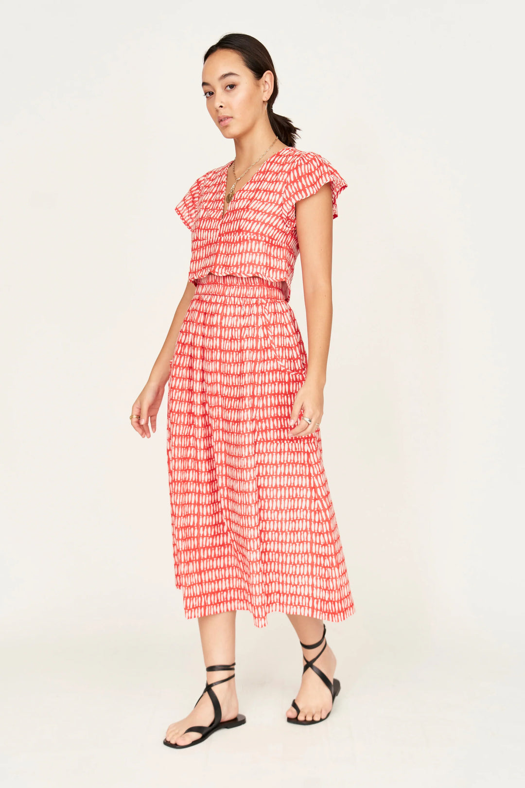 Verona Skirt in Lobster Minnow