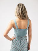 The Markey Tank in Dusty Blue