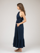 The Jenna Dress | Navy Gauze