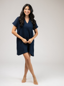 The Beach Tunic | Navy Gauze