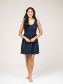 The Maggie Mini Dress | Navy Gauze