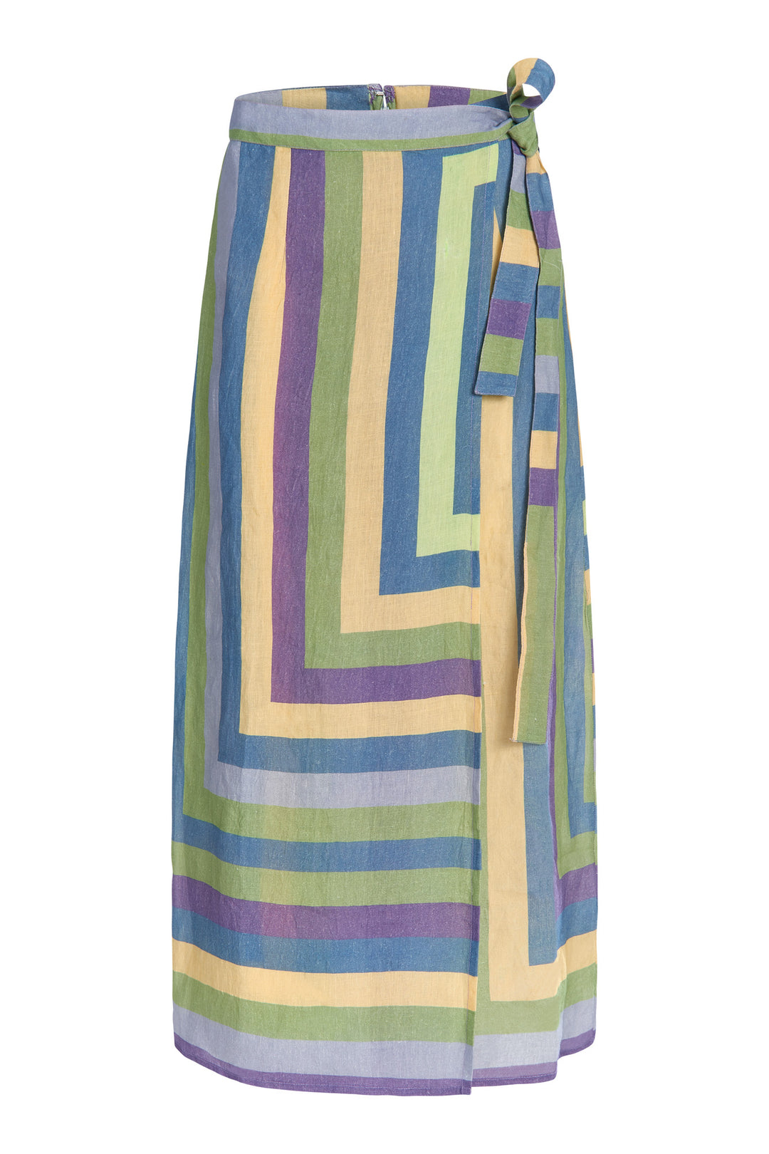 Leigh Wrap Skirt in Plaza