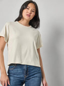 Organic Boxy Tee in Rope