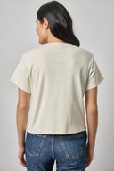 Organic Boxy Tee in Rope