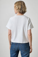 Organic Boxy Tee in White