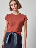 Boxy Cap Sleeve in Henna