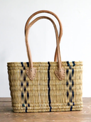 Small Indigo Striped Tote