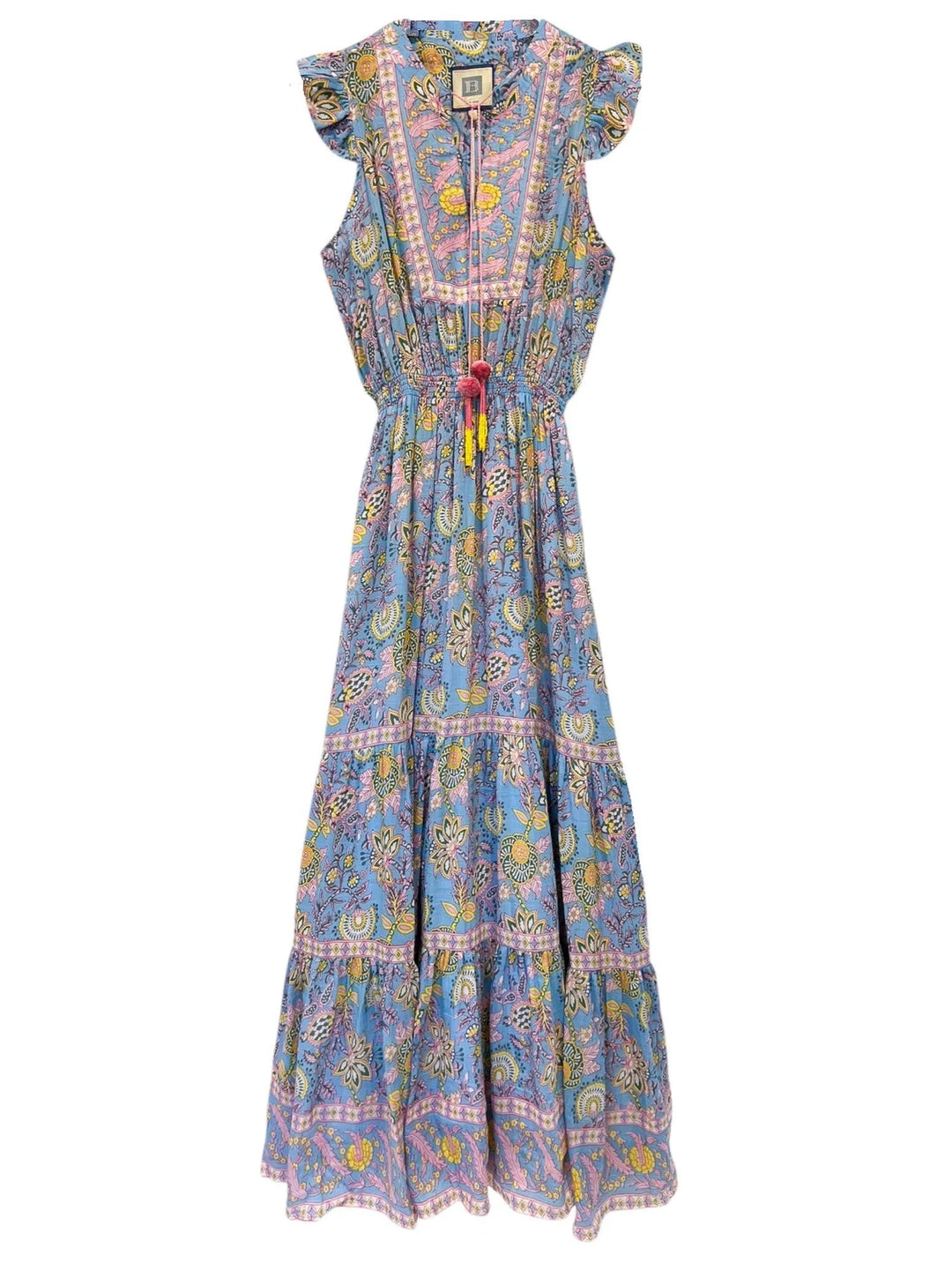 Lola Maxi in Blue Yellow Print