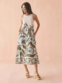 Maggie Midi Dress in Adelaide Shisho