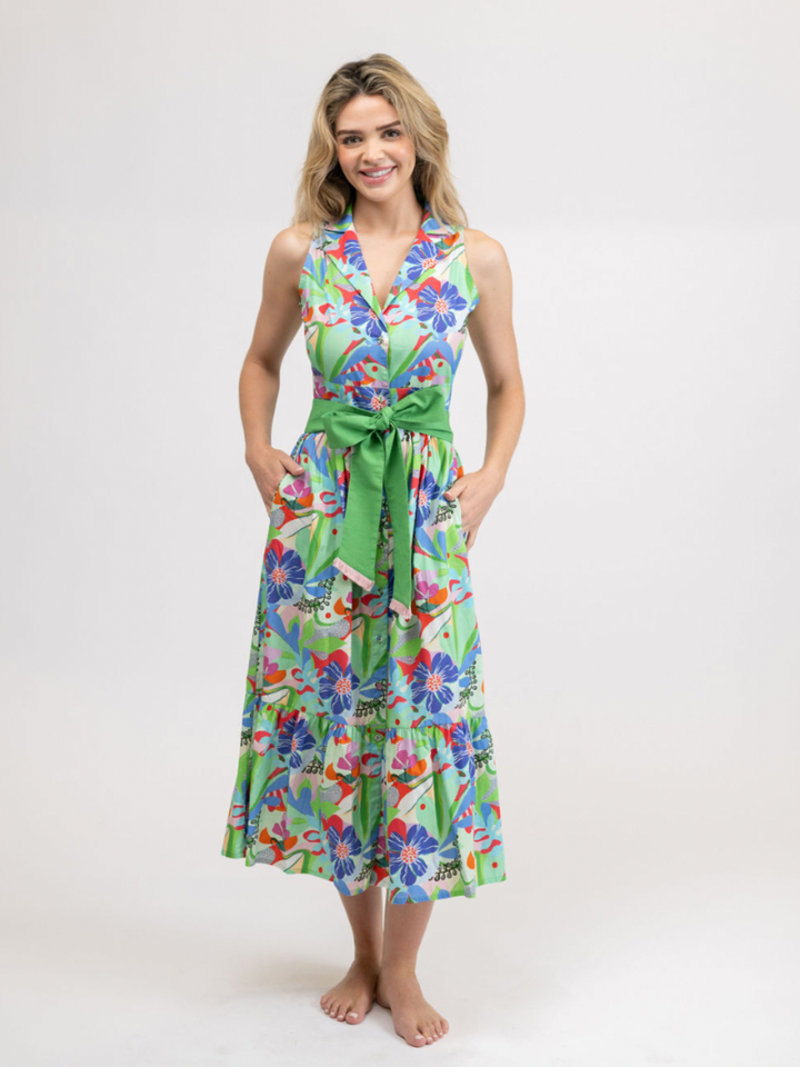 SAMPLE | The Eliza Dress | Alice Colin Floral Collage | Small