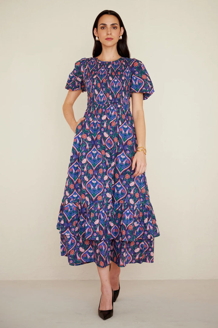 Quant Dress in Persian Tile Lapis