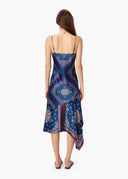 Becky Lace Trim Dress in Mariners Bandana