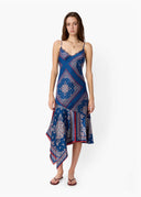 Becky Lace Trim Dress in Mariners Bandana