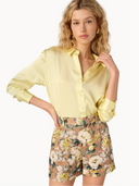 Ravi Linen Short in Morning Flourish