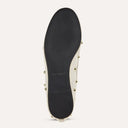 Sadie Stud Mesh Ballet Flat in Cream