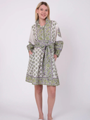 SUE SARTOR Flounce Shorty | Lavender/Pistachio Vintage Poppy