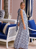 Tibi Dress | Navy Bamboo