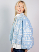 Suzani Blouson Jacket | Baby Blue