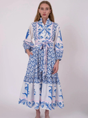 SUE SARTOR Flounce | Cerulean Tulip