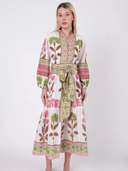 SUE SARTOR Flounce | Pink/Peridot Dahlia