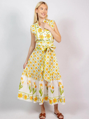Sleeveless SUE SARTOR Flounce | Sunshine Daffodil