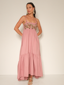 The Franciscan Maxi Dress in Pink