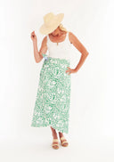 Terrenas Skirt in Menagerie Verde