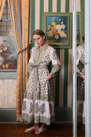 SUE SARTOR Flounce | Lavender/Pistachio Vintage Poppy