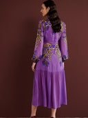 Sumnia Dress in Unicorn Tapestry Violet
