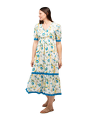 SAMPLE | The Kaitlyn Dress | White Peacock | Medium