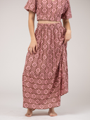 SAMPLE | The Abby Skirt | Pink Flower Check | Small