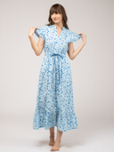 SAMPLE | The Flutter Dress | Blue Splatter | Small