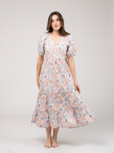 SAMPLE | The Poppy Dress | Pink Picnic Stripes | Small